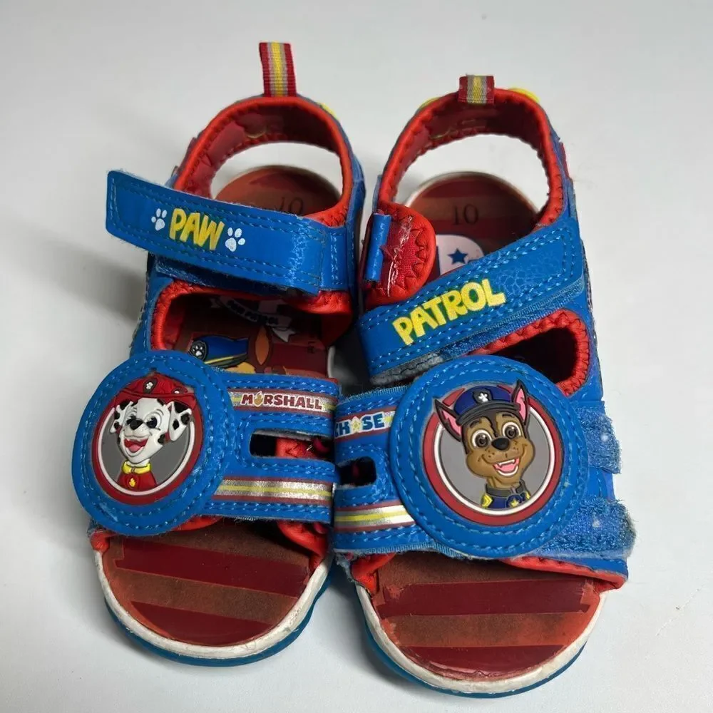 Paw Patrol Kid's Sandals Sz 10